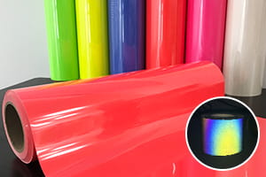 七彩彩色热贴膜